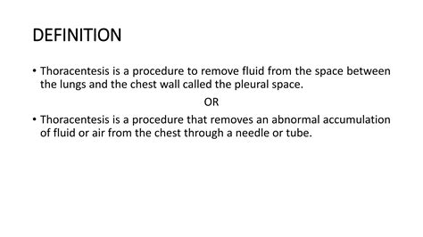 Thoracentesis | PPTX