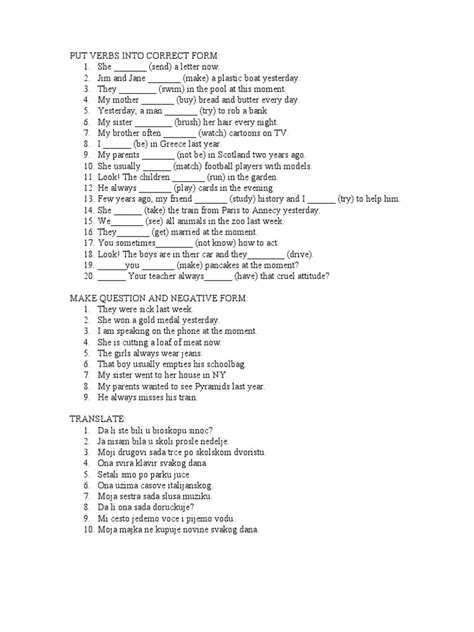 Present Simple Past Simple 的图像结果