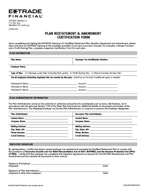 Fillable Online egtrra restatement certification forms Fax Email Print ...