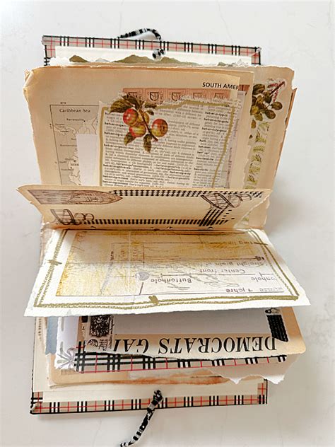 27 Tutorials On Using Book Pages in Junk Journals 的图像结果
