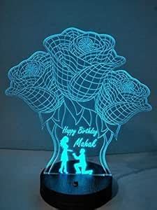Buy Apna Photo® Personalised 3D illusion Color changing LED Night lamp ...