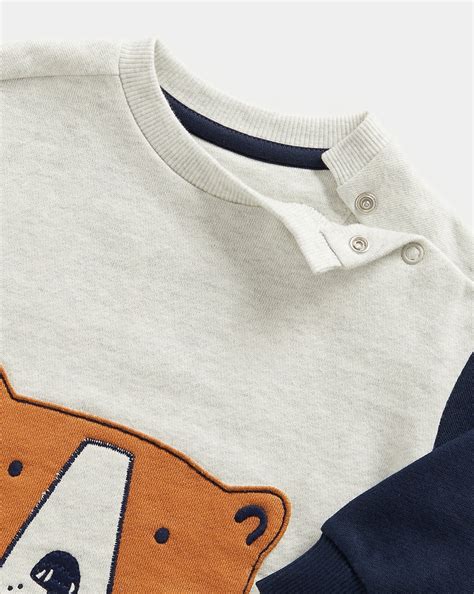 Buy Mothercare Boys Full Sleeves Sweater -Pack of 1-Grey Online at Best ...