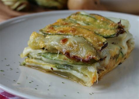 Parmigiana bianca di zucchine e patate   Kung Food