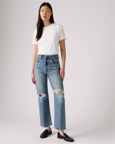 Ribcage Straight Ankle Jeans - Blau | Levi's® CH