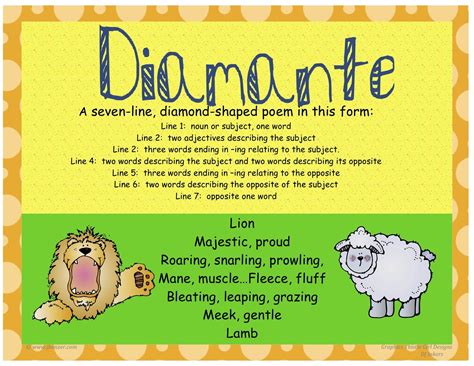 Diamante Poem Examples | Poetry - Mrs. Warner's 4th Grade Classroom ...