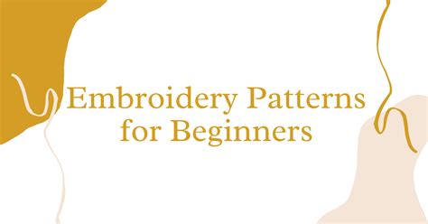 Image result for Beginners Embroidery Patterns