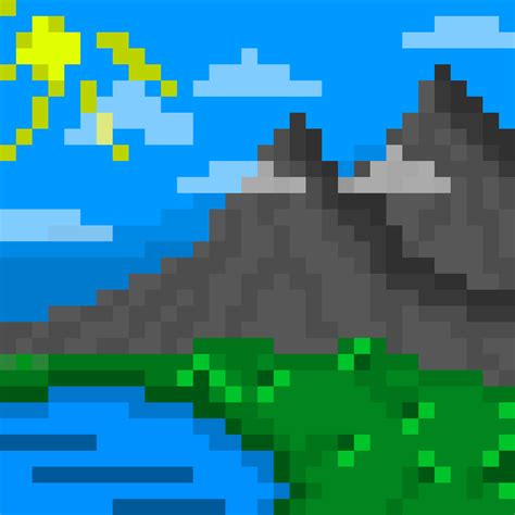 Pixilart - 32x32 landscape by pixel-gun-maker