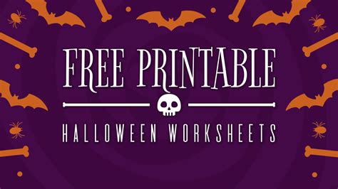Halloween Activities Printable Worksheets - Educational Printable ...