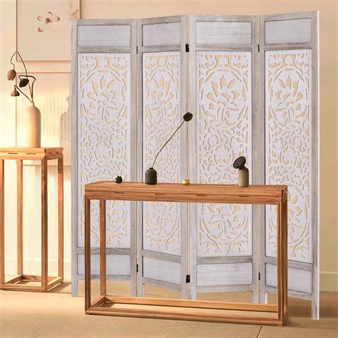 AMBITION LAND Room Dividers, Partition Wall Privacy Screen Panels ...