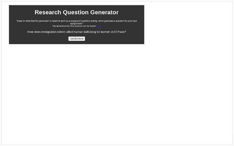 Image result for Research Question Generator Keyword