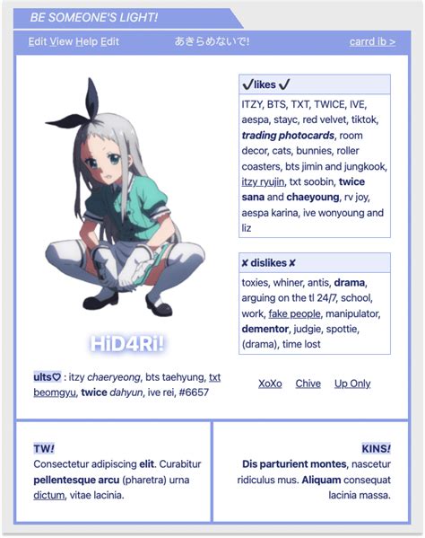 Carrd Templates Kpop at Anna Akins blog