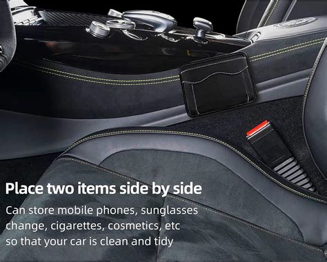 Buy YAKEFLY Car Seat Side Pocket Organizer,PU Leather Storage Pocket ...