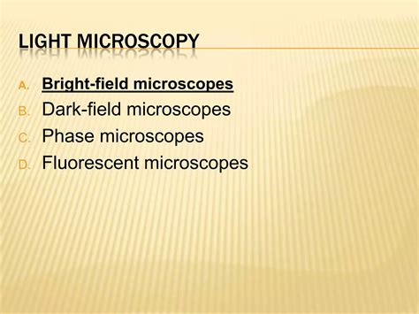 Bright field microscopes | PPTX