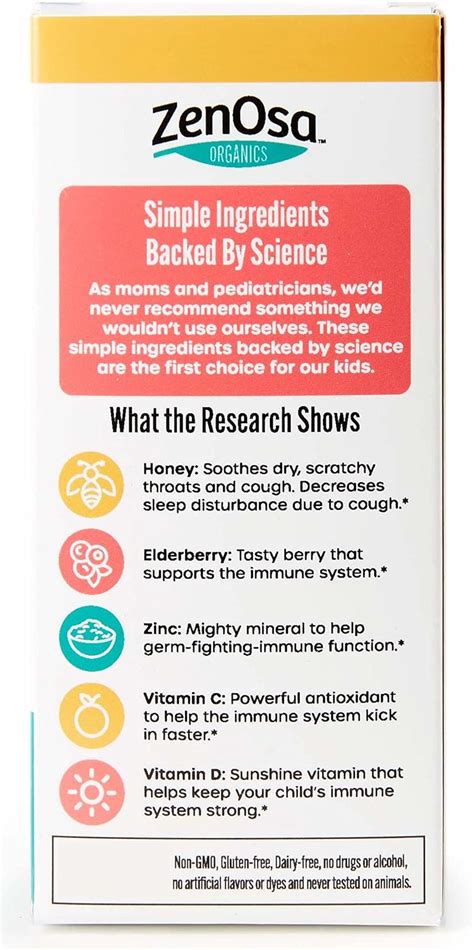 Buy ஜெனோசா ஆர்கானிக்ஸ் குழந்தைகள் இருமல் சிரப் – அனைத்து இயற்கை ...