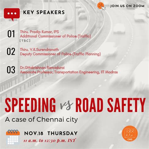 Speeding vs Road Safety : A case of Chennai City | CAG