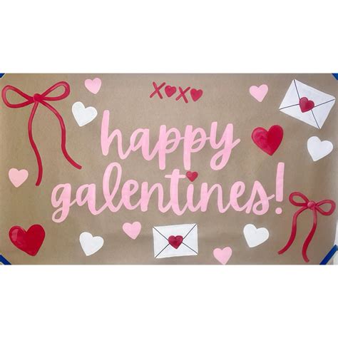 Valentines Day Painted Banner 💌🎀 | Valentine banner, Valentines party ...