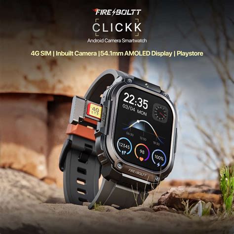 Fire-Boltt Clickk 54.1mm (2.12 inch) AMOLED Display, Front Camera, Nano ...