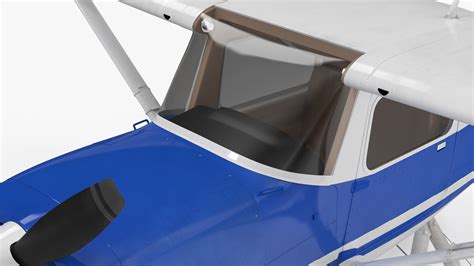 Seaplane with Floats Cessna 150 Rigged for Maya 3D | 3D Molier ...