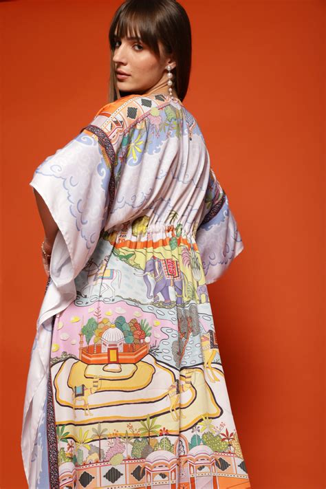 Aztecs temple printed kaftan By LoudLess