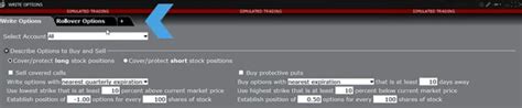 TWS Options Write / Rollover Tool | Trading Lesson