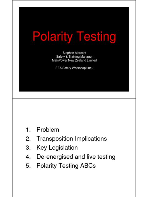 Image result for Polarity Testing Tutorial