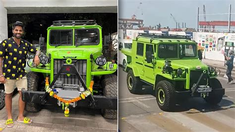 Indian Cricketer Surya Kumar Yadav Spotted Driving His Custom-Built ...