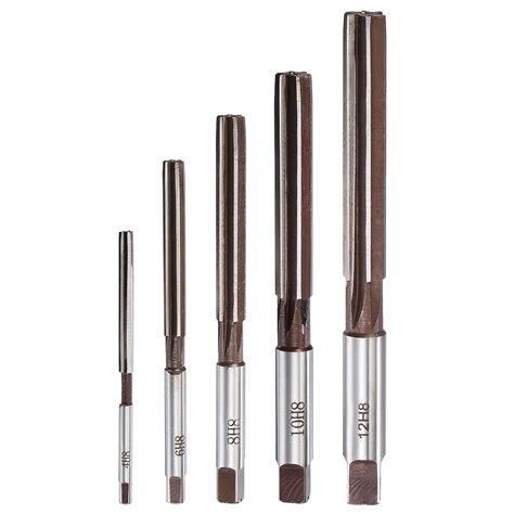 uxcell Hand Reamers Set 4mm 6mm 8mm 10mm 12mm H8 Accuracy Alloy Tool ...