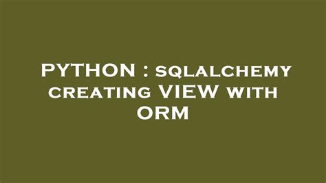 Image result for SQLAlchemy