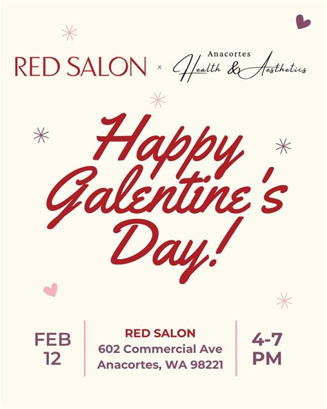 Galentine’s Day Extravaganza , Red Salon Aveda Concept, Anacortes, 12 ...