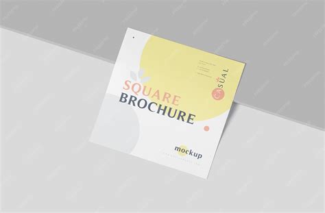 Premium PSD | Single page brochure for marketing mockup