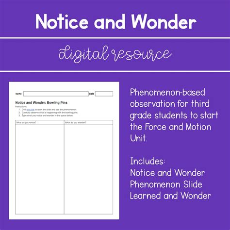 How to Use a Notice and Wonder Activity in Science Class