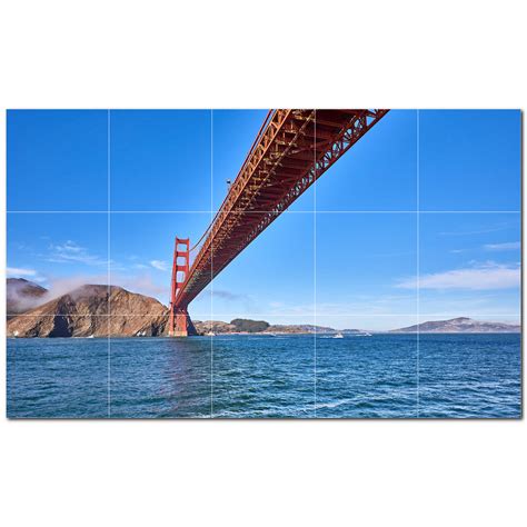 Picture-Tiles.com Bridge Photo 4.25'' x 4.25'' Satin Ceramic Decorative ...