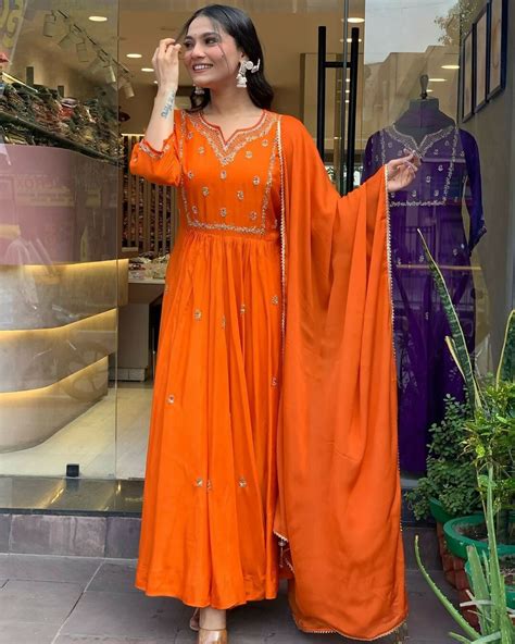 Design anarkali 3pcs Heavy suqens Katli work – indiyase