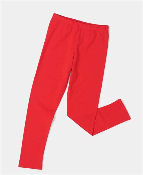 Buy Girl's Super Combed Cotton Elastane Leggings - Rio Red UG08 ...