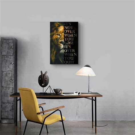 Buy Inspirational Wall Art Motivational Wall Art Lion Quotes Quotes ...