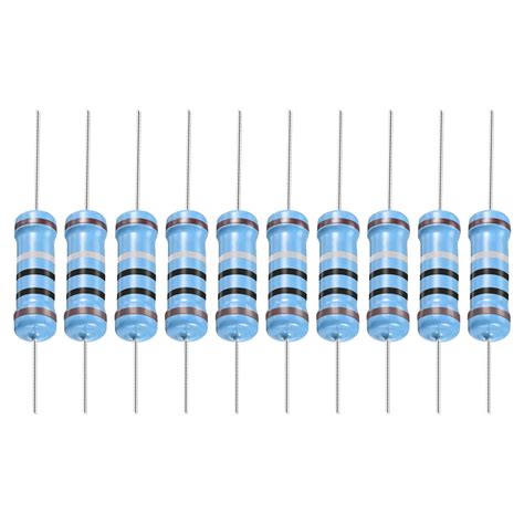 YOKIVE 100 PCS Metal Film Resistors, 1 Ohm Resistor with 3W 1% ...