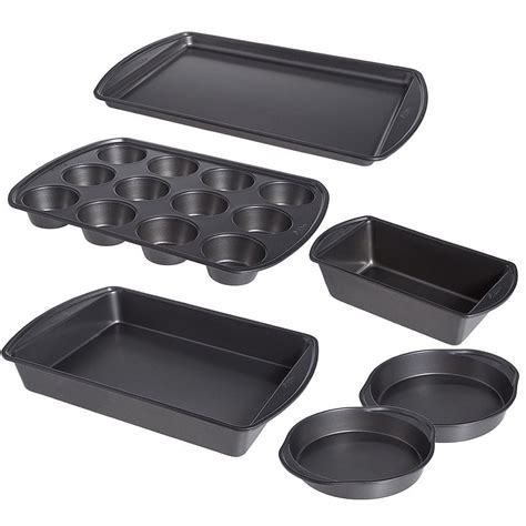 Wilton Industries Nonstick Baking Pan Set, 6 Piece Essentials for ...