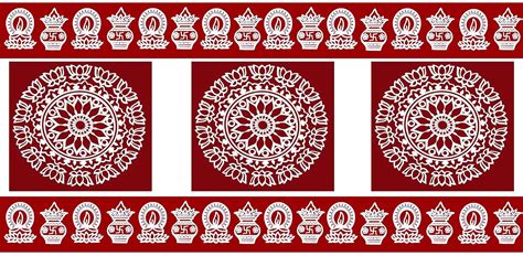 Buy Rangoli Sticker, kolam Sticker for: Wall, Tile, Floor, Wood, Steel ...
