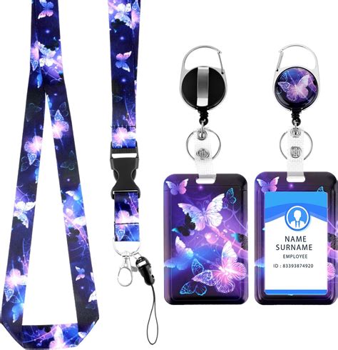 Amazon.com : TIESOME ID Badge Holder with Retractable Lanyard ...