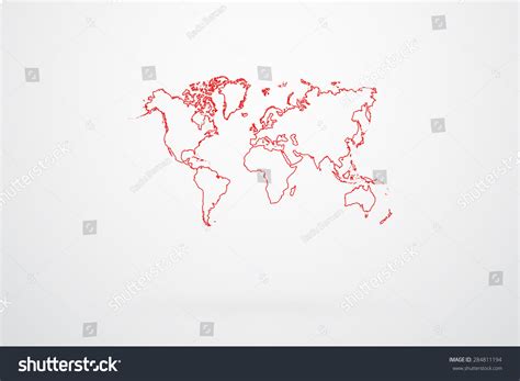 World Map Vector with Borders 的图像结果