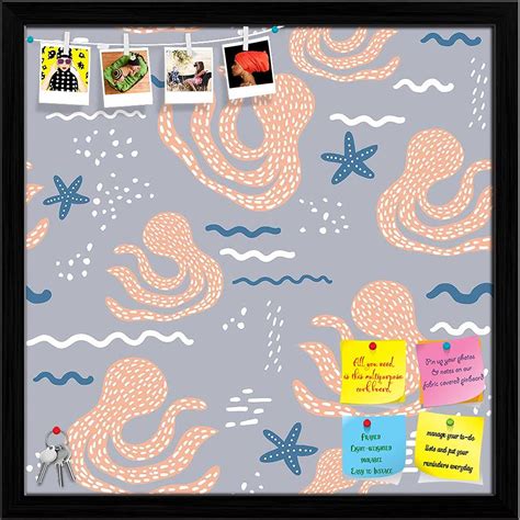 ArtzFolio Abstract Octopus & Starfish Pattern Bulletin Board Notice Pin ...