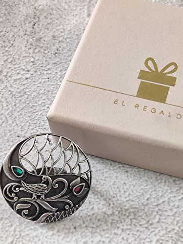 Buy El Regalo Vintage Filigree Peacock Adjustable Finger Ring for Girls ...