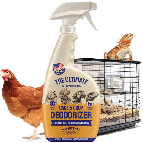 Hatortempt Chicken Coop Deodorizer - All Natural Odor Control Ammonia Cleaner Spray & Chicken ...