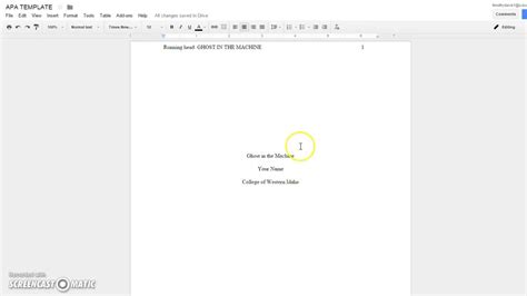 Image result for APA Format Example Google Docs