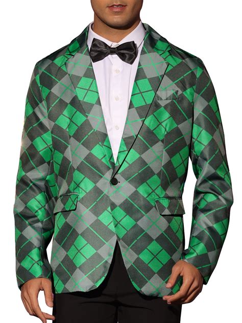 Lars Amadeus Men's Checked Blazer Slim Fit Casual Lightweight Plaid ...