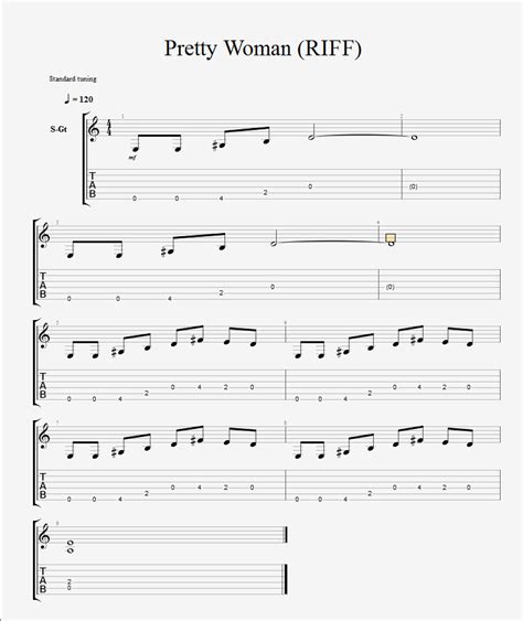 Image result for Pretty Woman Tutorial Guitar