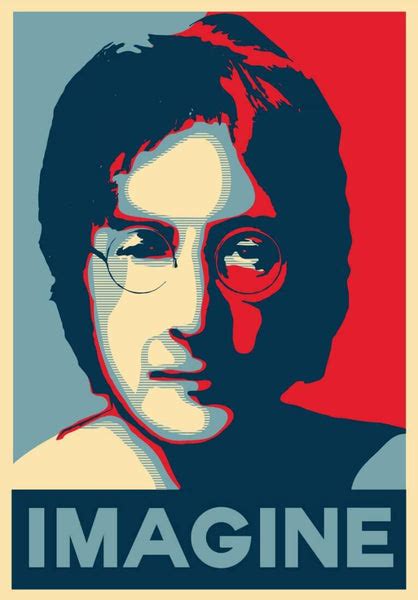 John Lennon - Imagine - Beatles Poster - Life Size Posters by Tallenge ...