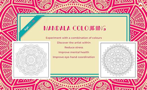 Mandala Art - Adult Colouring Book with Tear Out Sheets - Age 4 ...