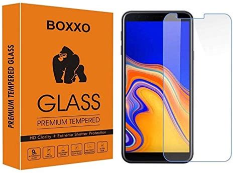 BOXXO Premium Tempered Glass Screen Protector for Samsung Galaxy J6 ...