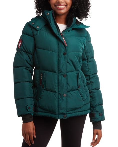 CANADA WEATHER GEAR Women's Winter Coat - Quilted Heavyweight Puffer ...